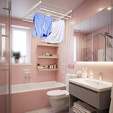 Ceiling-mounted clothes drying rack with 6 rods, 140 cm, drying area 8.4 m, Sepio