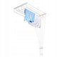 Ceiling-mounted clothes drying rack with 6 rods, 140 cm, drying area 8.4 m, Sepio