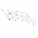 Harmonica-Style Clothes Drying Rack 60, for clothes and underwear, extendable, white, Model 103, Sepio