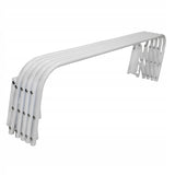 Harmonica-Style Clothes Drying Rack 60, for clothes and underwear, extendable, white, Model 103, Sepio