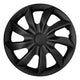 NRM Quad Universal 16'' Car Hubcaps, Matte Black, Set of 4