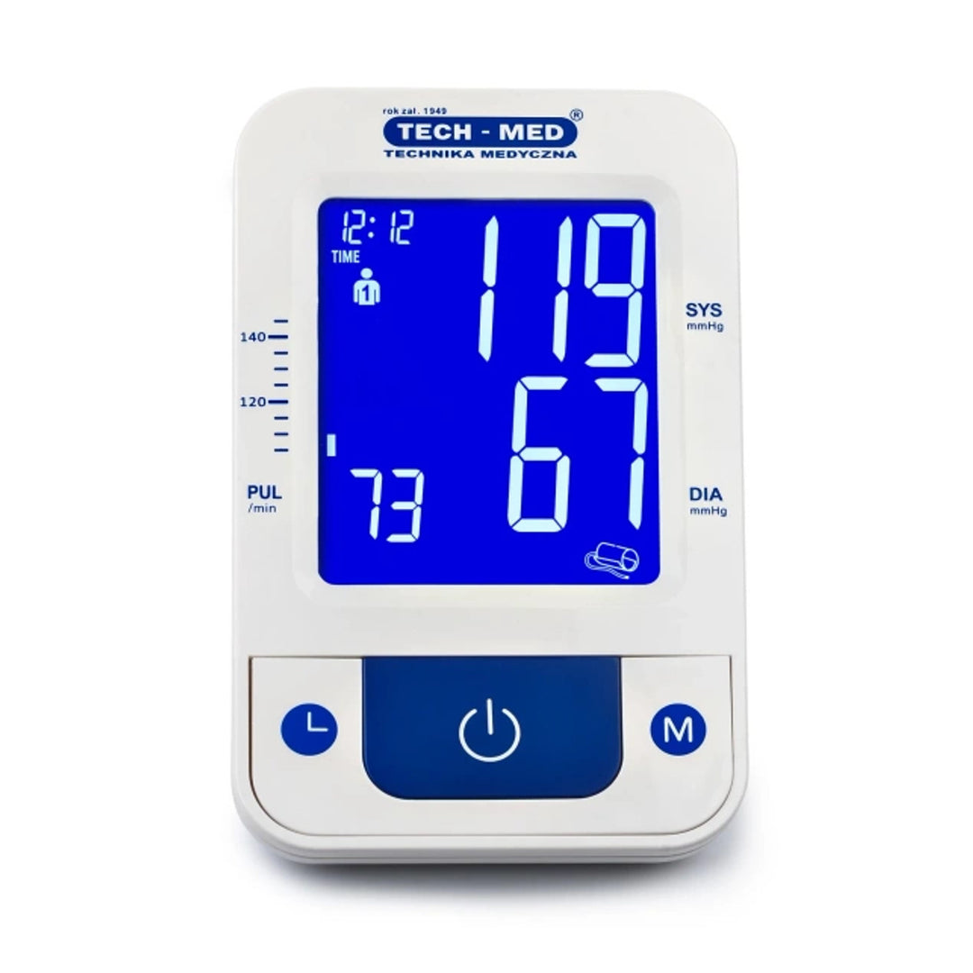 Electronic blood pressure monitor, voice guidance, cuff size 22–42 cm, IHB indicator, TMA-CONTROL3, Techmed