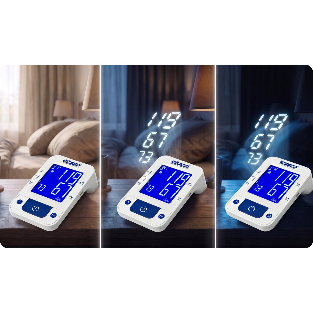 Electronic blood pressure monitor, voice guidance, cuff size 22–42 cm, IHB indicator, TMA-CONTROL3, Techmed