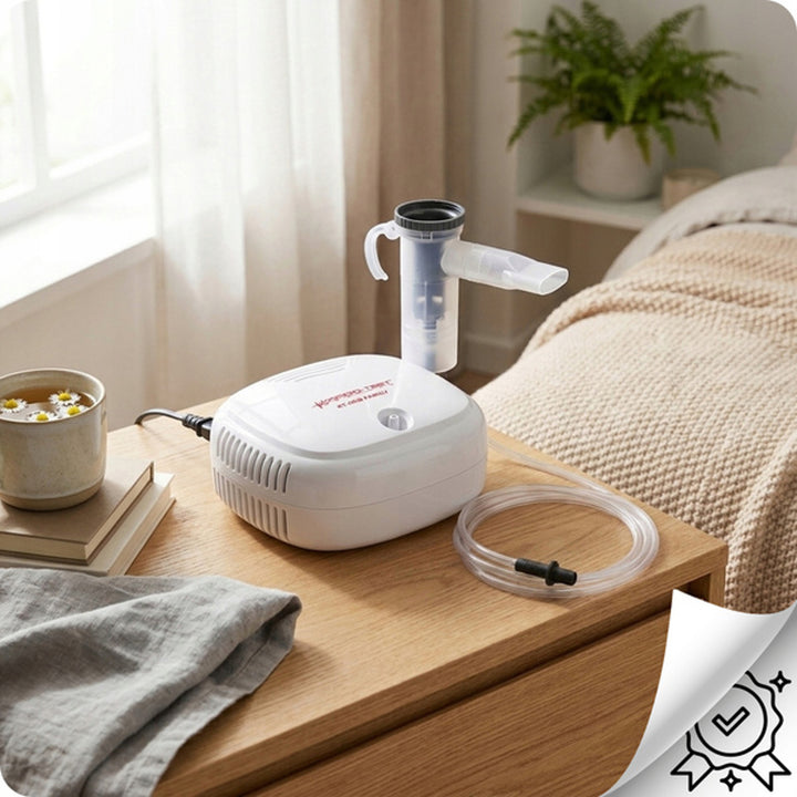 Compressor-based nebulizer, 2 face masks, KT-NEB FAMILY, Techmed