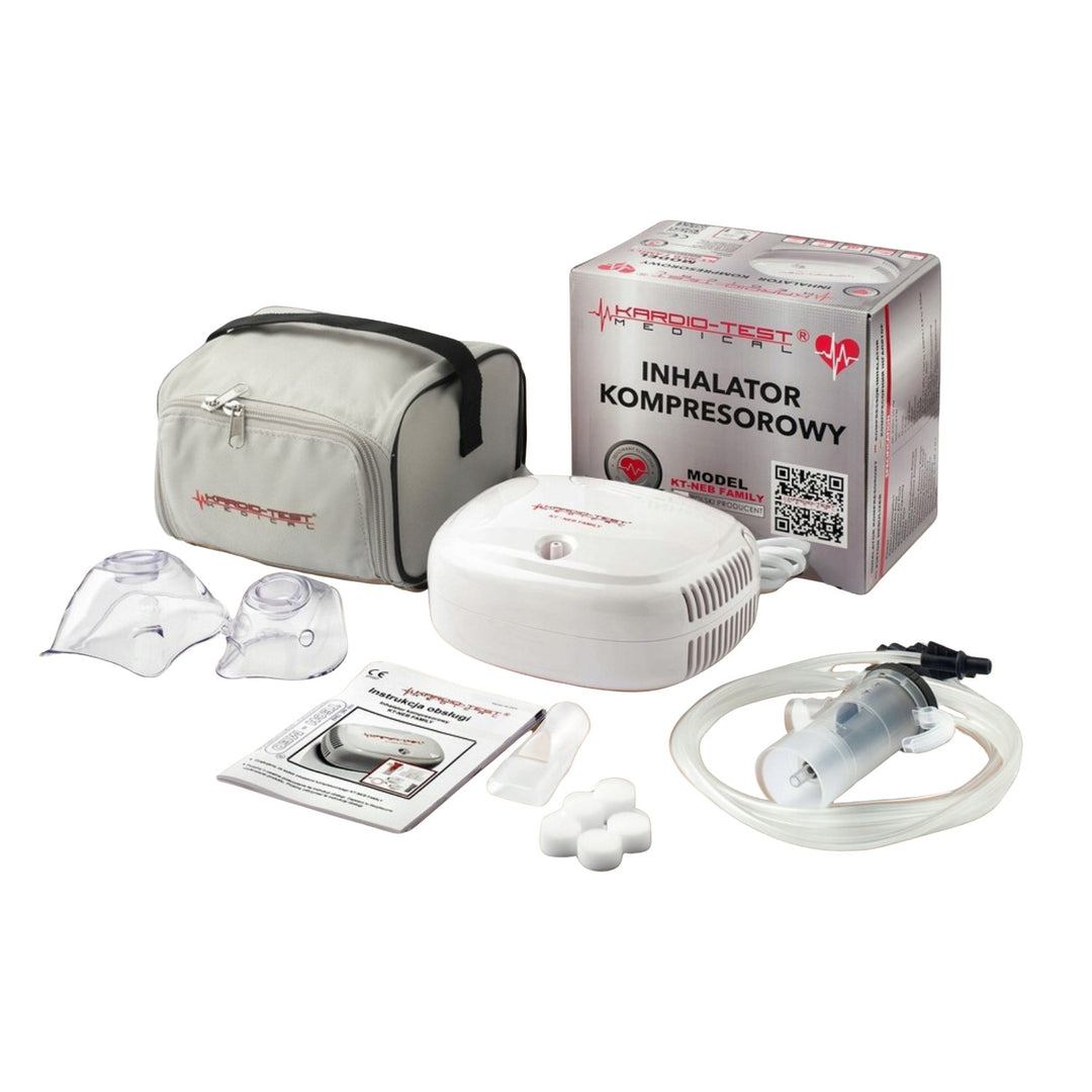 Compressor-based nebulizer, 2 face masks, KT-NEB FAMILY, Techmed