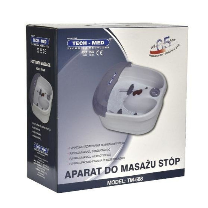 Foot massager, hydromassager, bubble massage, vibration massage, infrared, TM-588, Tech-Med