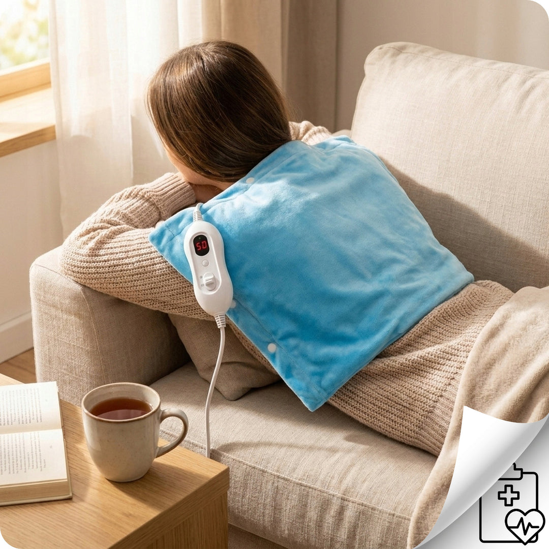 Electric Heating Pad, 4 Heat Settings, 30x40 cm, 100 W, TM-PE TERMO, Tech-Med