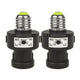 Maclean E27 Light Bulb Socket, 100W, with Twilight Sensor and Timer, MCE21B, 2 pieces