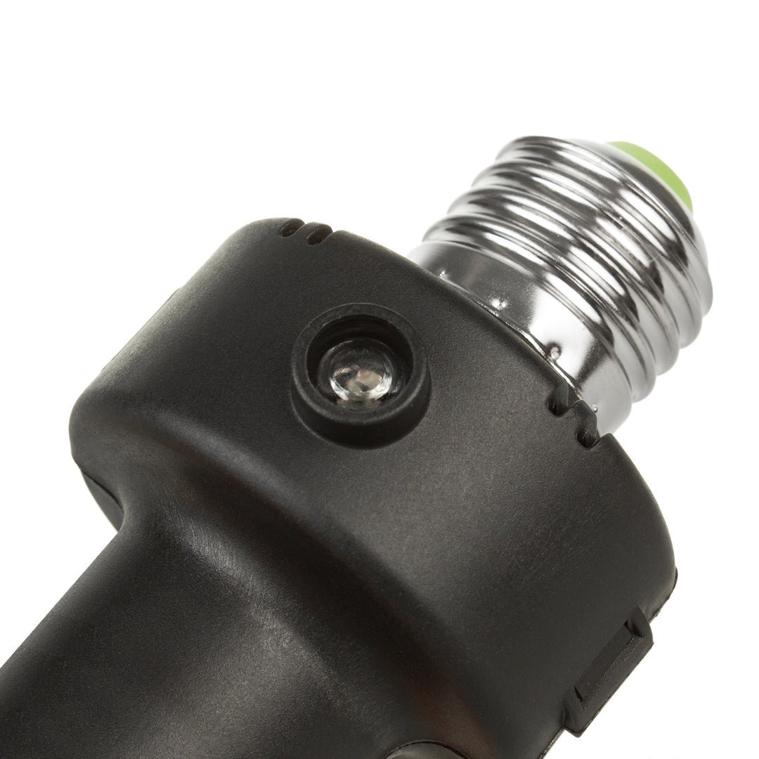Maclean E27 Light Bulb Socket, 100W, with Twilight Sensor and Timer, MCE21B, 4 pieces