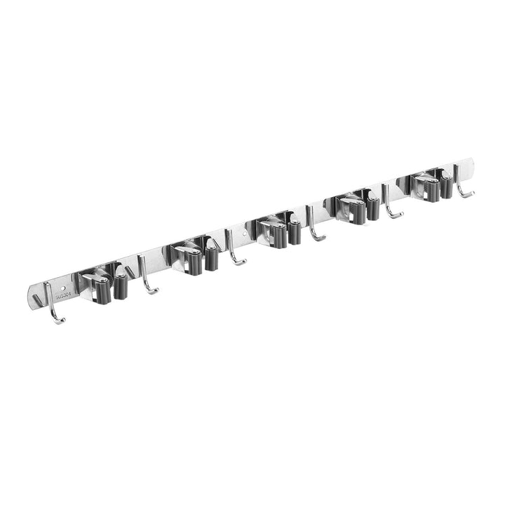 Maclean wall-mounted organizer for garden tools and mops, steel, with hooks, max. load 20 kg, width 60 cm, MC-185, 2 pieces