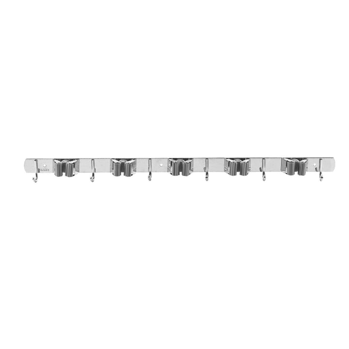 Maclean wall-mounted organizer for garden tools and mops, steel, with hooks, max. load 20 kg, width 60 cm, MC-185, 2 pieces