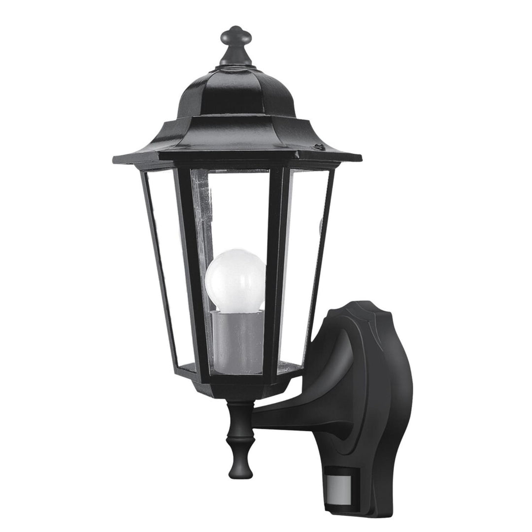 Rabalux Wall Sconce, Outdoor, Motion Sensor, IP43, E27, max 60W, Black, Velence, 2 pieces