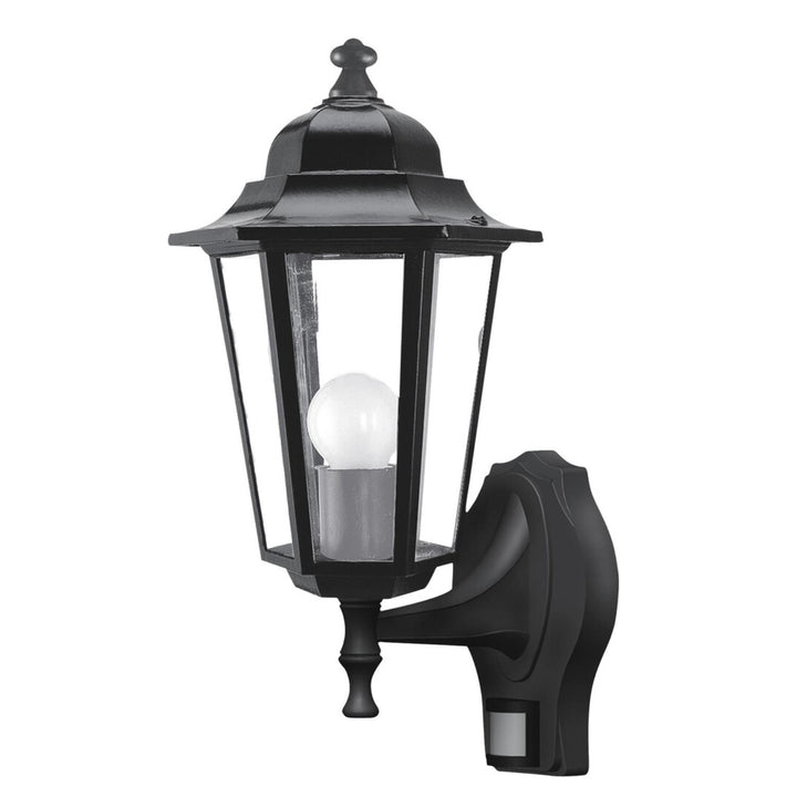 Rabalux Wall Sconce, Outdoor, Motion Sensor, IP43, E27, max 60W, Black, Velence, 2 pieces