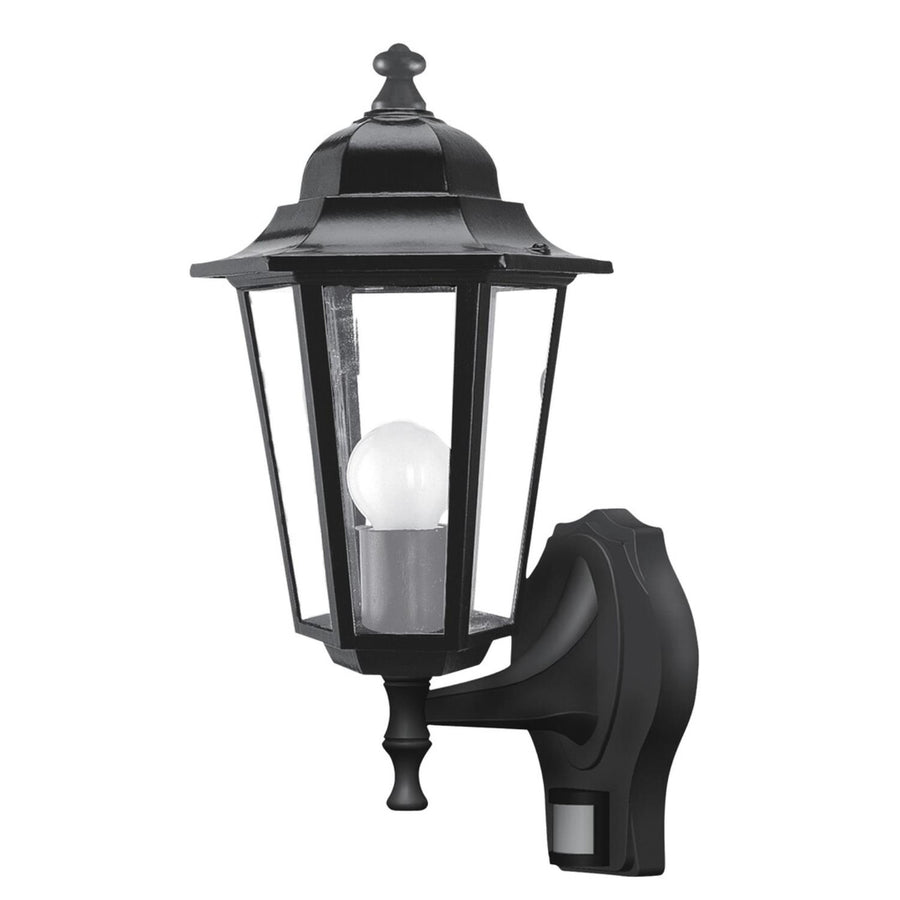 Rabalux Wall Sconce, Outdoor, Motion Sensor, IP43, E27, max 60W, Black, Velence, 2 pieces
