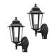 Rabalux Wall Sconce, Outdoor, Motion Sensor, IP43, E27, max 60W, Black, Velence, 2 pieces