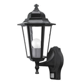 Rabalux Wall Sconce, Outdoor, Motion Sensor, IP43, E27, max 60W, Black, Velence, 4 pieces