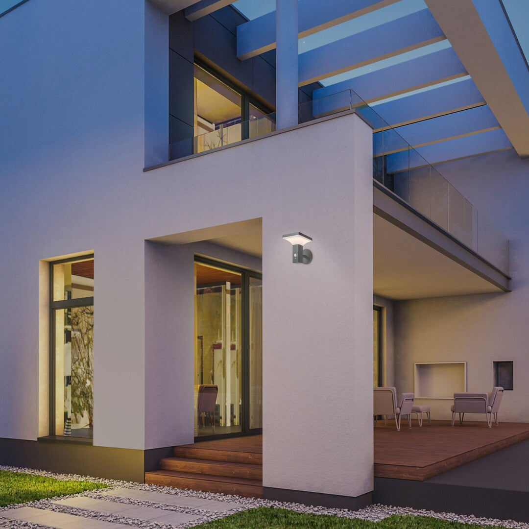 Rabalux Lamp, Wall-Mounted, Outdoor, Solar-Powered, IP44, 4W LED, Geleen, 2 pieces