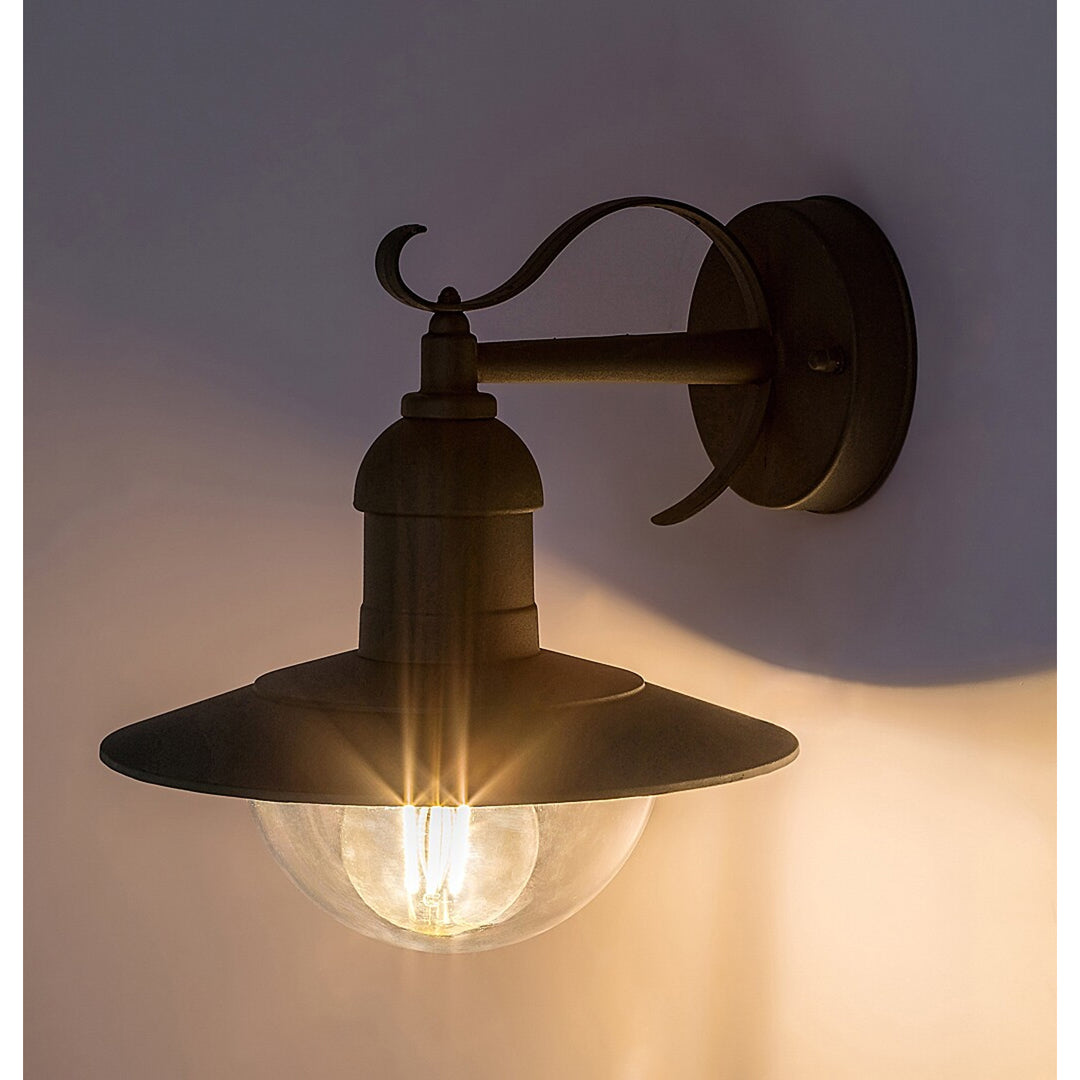 Rabalux Wall Sconce, Outdoor, IP44, E27, max 60W, Green, Oslo, 2 pieces