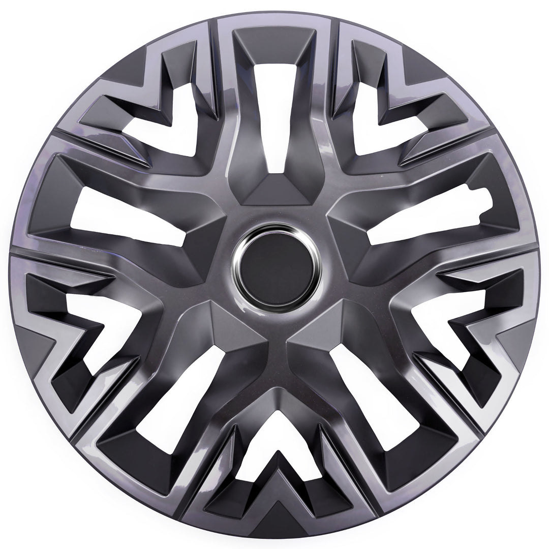 NRM PERFECTO GRAPHITE 14'' Universal Car Hubcap, Lacquered, 1 piece