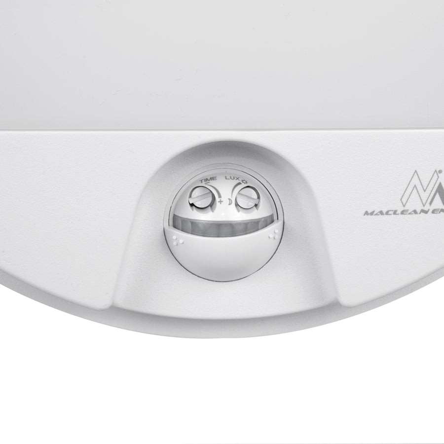 Maclean LED Light with Motion Sensor, PIR Sensor, White, 15W, IP54, 1100 lm, Neutral White, MCE291 W, 2 pieces
