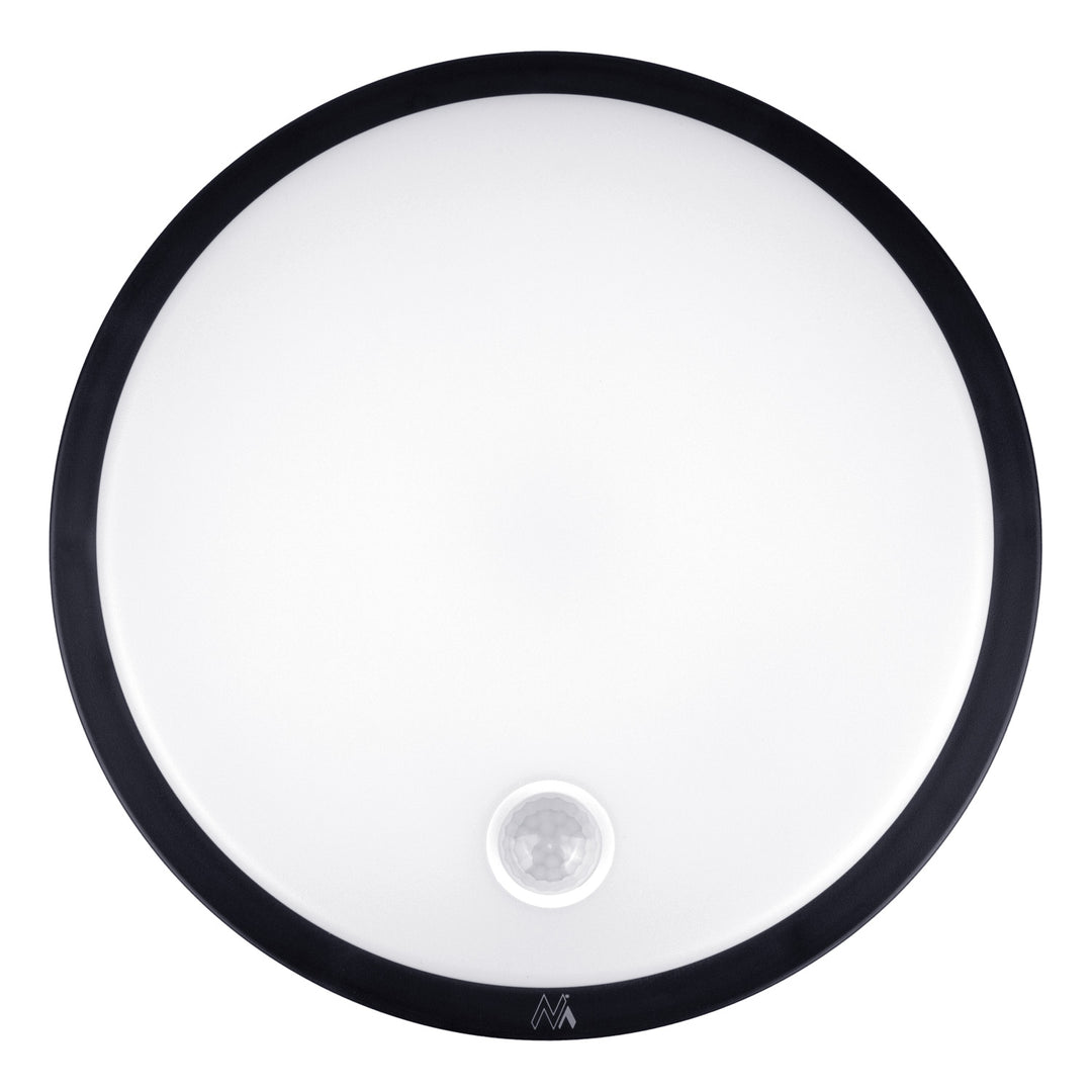 Maclean LED Light with Motion Sensor, PIR Sensor, Black, 10W, IP65, 1000 lm, Neutral White, MCE525 B, 2 pieces