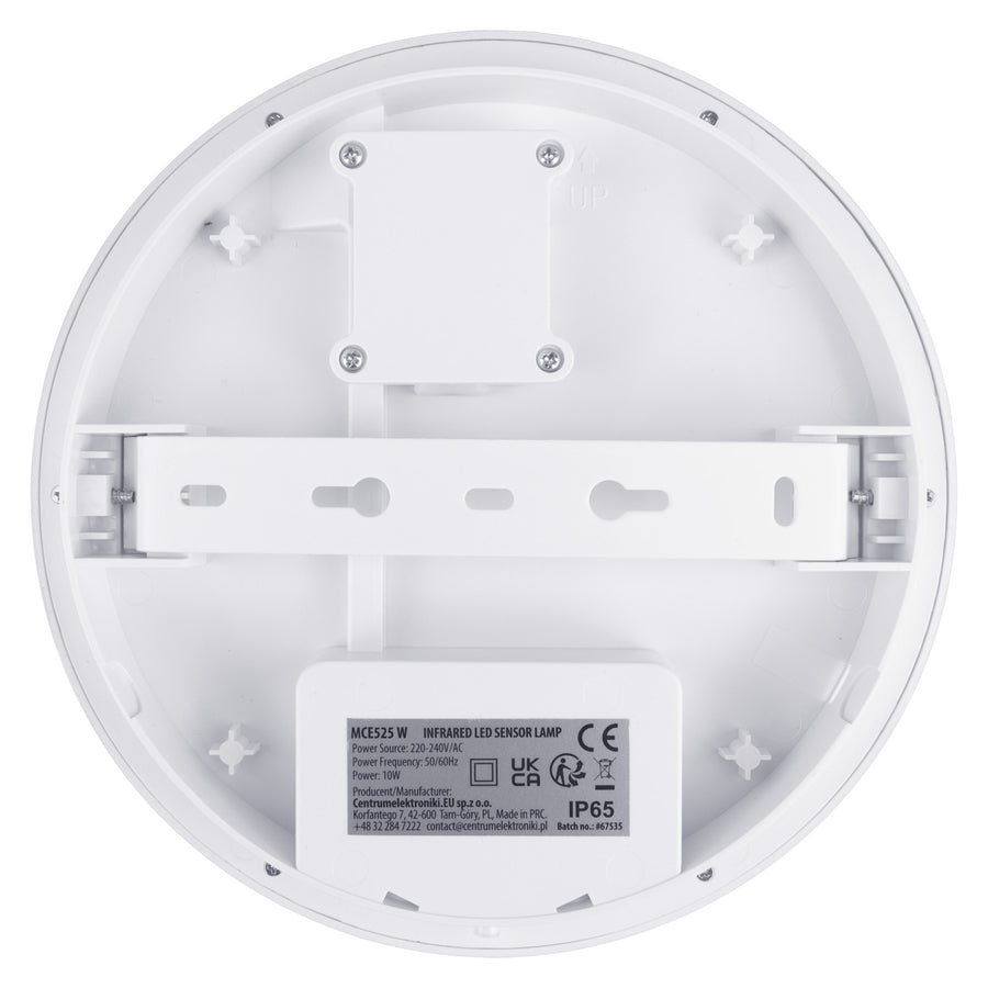 Maclean LED Light with Motion Sensor, PIR Sensor, White, 10W, IP65, 1000 lm, Neutral White, MCE525 W, 2 pieces