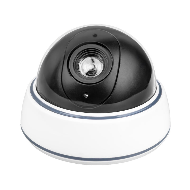 DC2300 dome-style dummy camera with flashing LED, 2 pieces + 6 Varta Industrial AA batteries