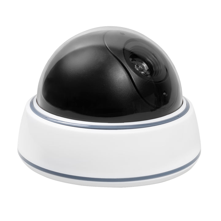 DC2300 dome-style dummy camera with flashing LED, 2 pieces + 6 Varta Industrial AA batteries