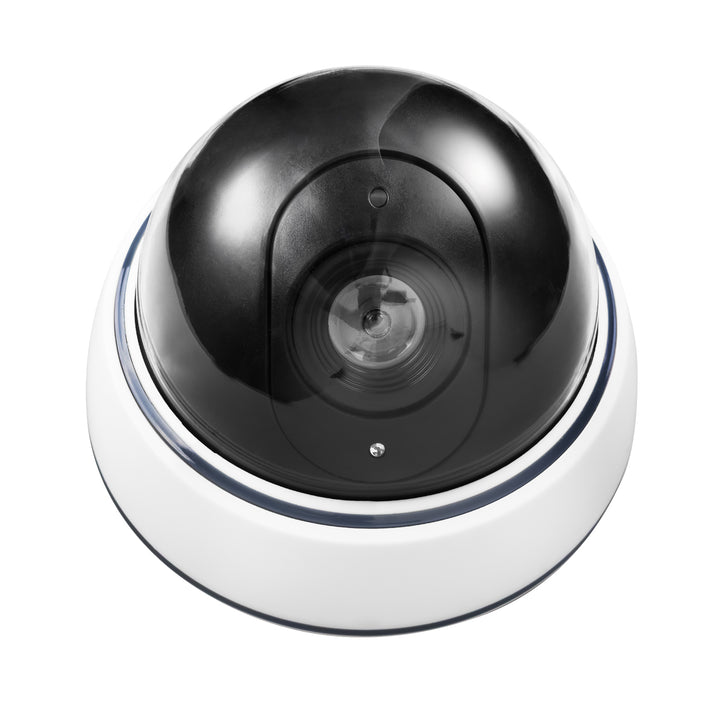 DC2300 dome-style dummy camera with flashing LED, 2 pieces + 6 Varta Industrial AA batteries