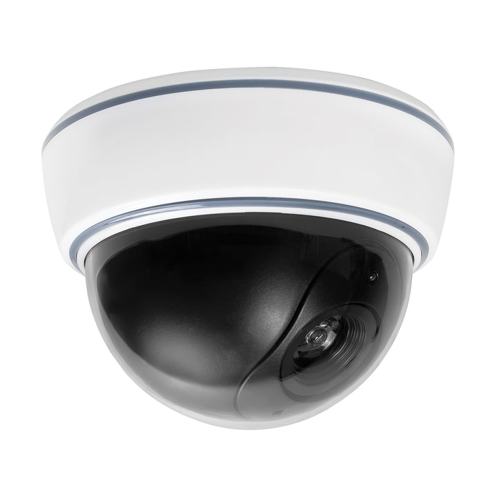 DC2300 dome-style dummy camera with flashing LED, 2 pieces + 6 Varta Industrial AA batteries