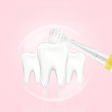SEAGO Sonic Toothbrush for Children, Yellow, 4 Brush Heads, SG-902 Yellow + Varta Industrial AAA Alkaline Battery