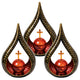 Solar Grave Candle, Tears of Remembrance, LED 0.06W, 20,000-hour runtime, max brightness 2.5 lm, 77200, Znicz-lux, 3 pieces