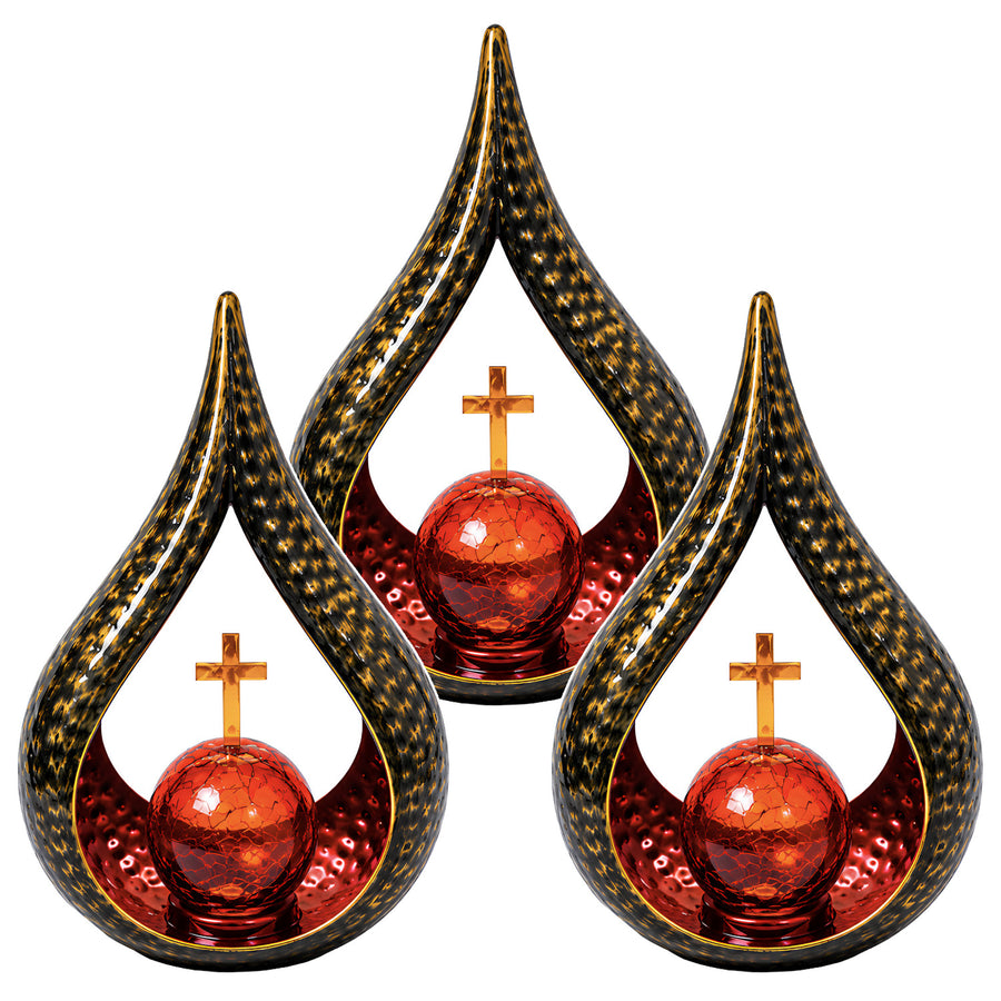 Solar Grave Candle, Tears of Remembrance, LED 0.06W, 20,000-hour runtime, max brightness 2.5 lm, 77200, Znicz-lux, 3 pieces