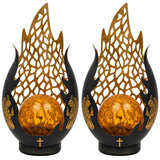 Solar Grave Candle, Eternal Flame, LED 0.06W, 20,000-hour runtime, max brightness 2 lm, 77208, Znicz-lux, 2 pieces