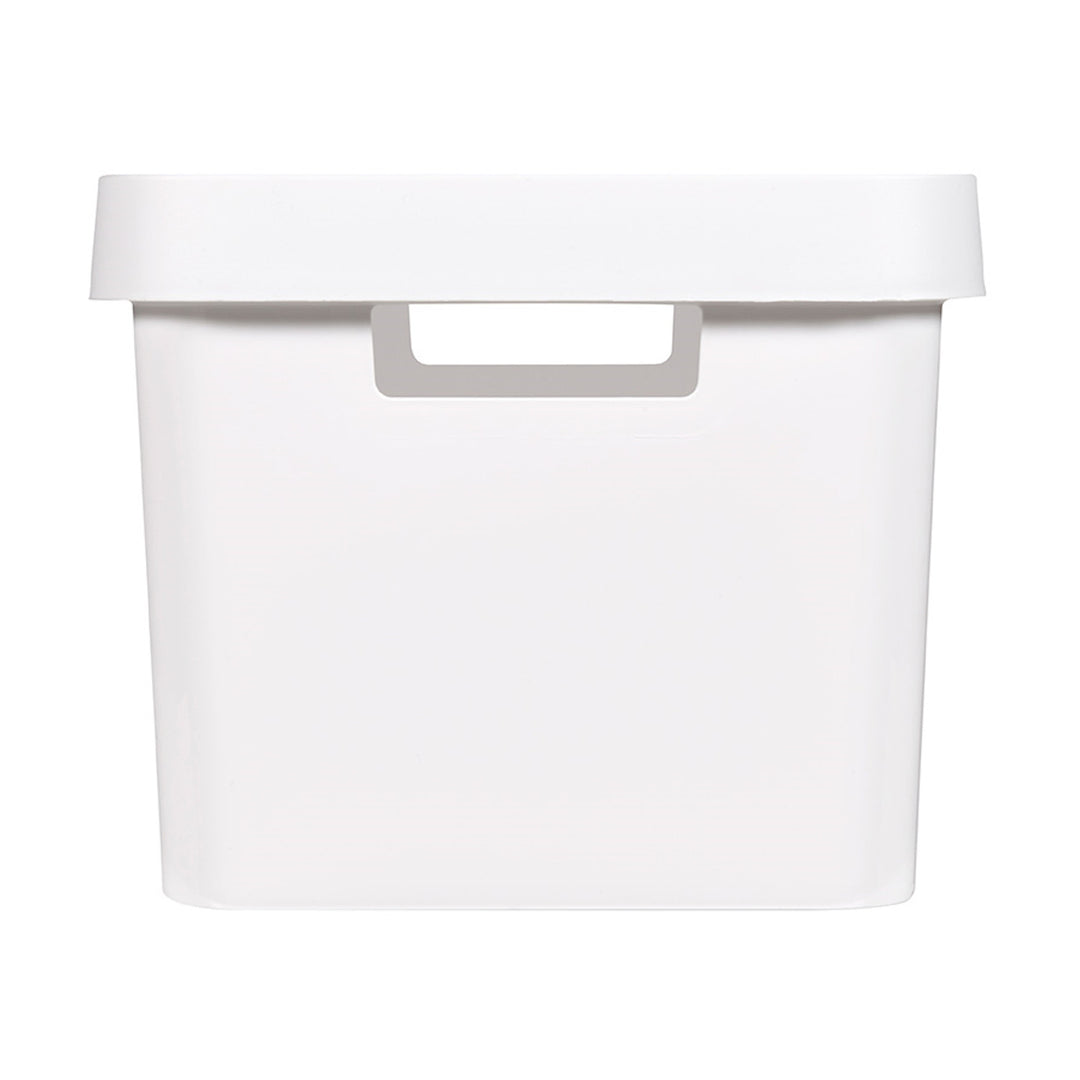 Curver Infinity 17L White Storage Container with Lid, 2-Pack