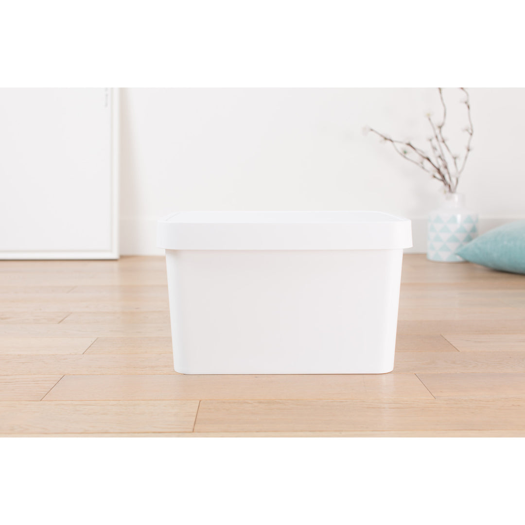 Curver Infinity 17L White Storage Container with Lid, 2-Pack