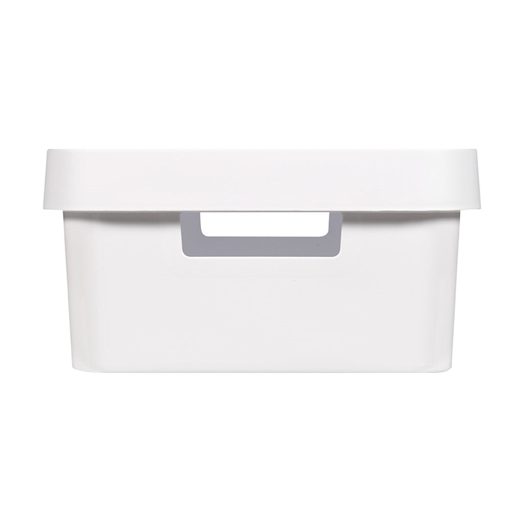 Curver Infinity 11L White Storage Container with Lid, 2-Pack