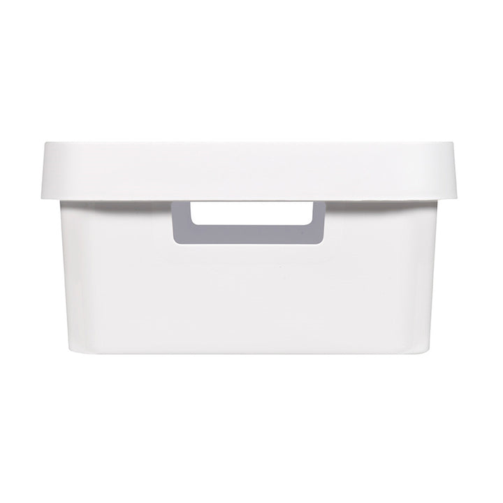 Curver Infinity 11L White Storage Container with Lid, 2-Pack