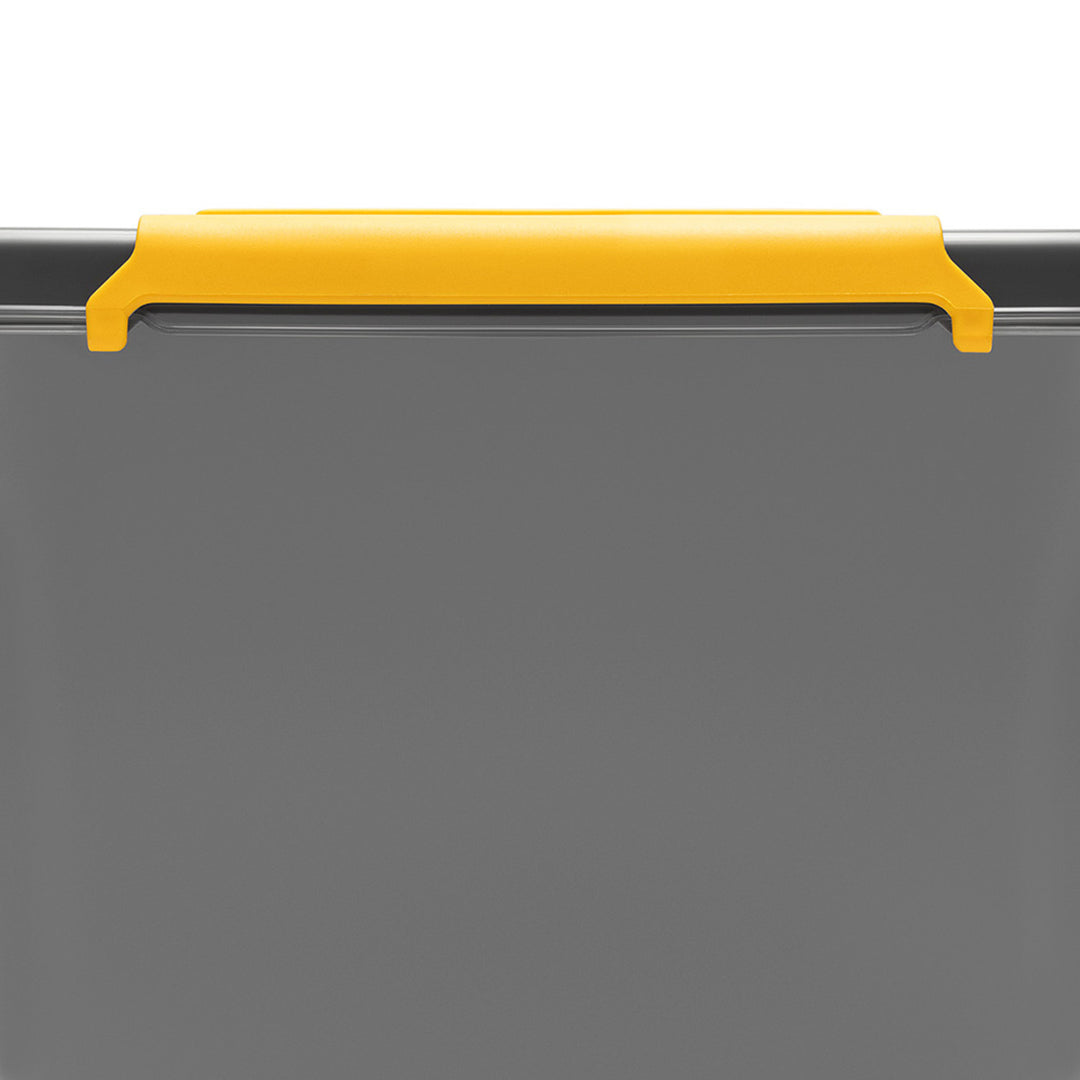 Moxom SolidStore container, 80L capacity, gray, snap-on lid, with wheels, BPA-free, 04-0217, 2 pieces