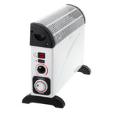 Electric convection heater, thermostat, 2000W, 24-hour timer, white, 150 cm cord, Mesko, MS 7741W
