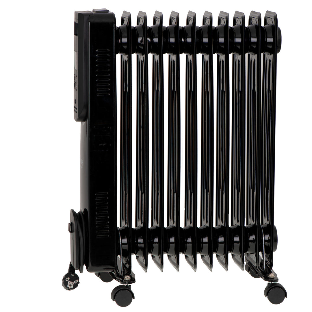 Oil-filled radiator, 11 fins, 2500W, remote control, LED display, thermostat, Camry CR 7813
