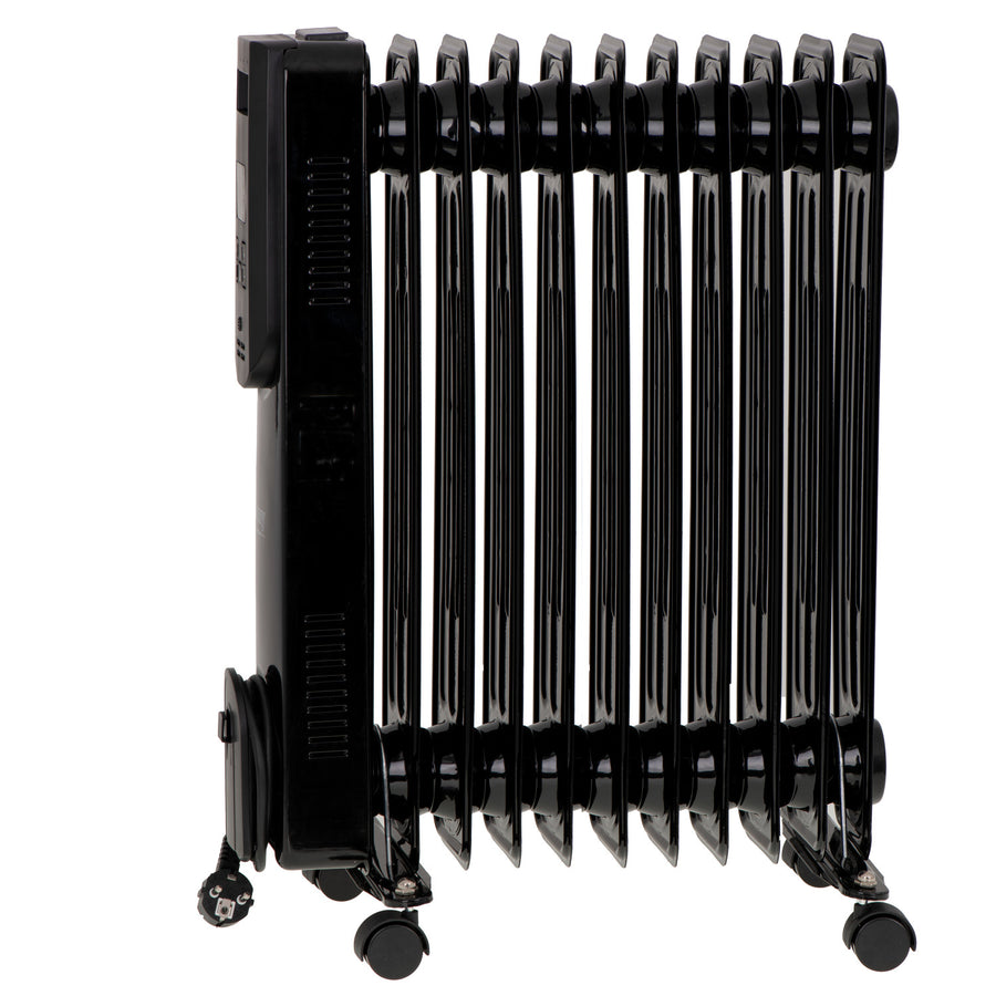 Oil-filled radiator, 11 fins, 2500W, remote control, LED display, thermostat, Camry CR 7813