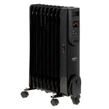 Oil-filled radiator, 11 fins, 2500W, remote control, LED display, thermostat, Camry CR 7813