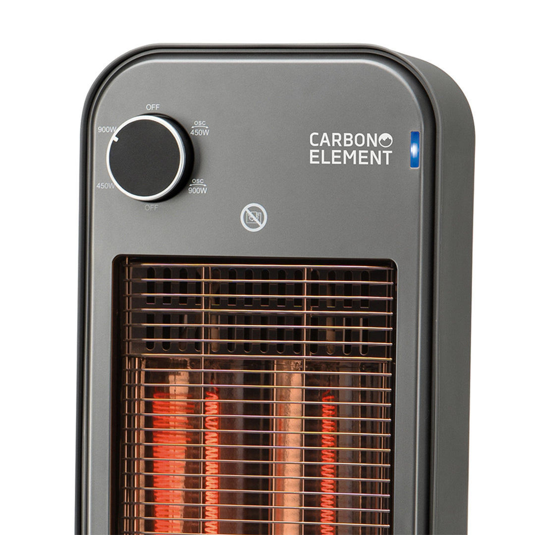 Radiant Heater, Infrared 900W, 2 Heat Settings, Noveen