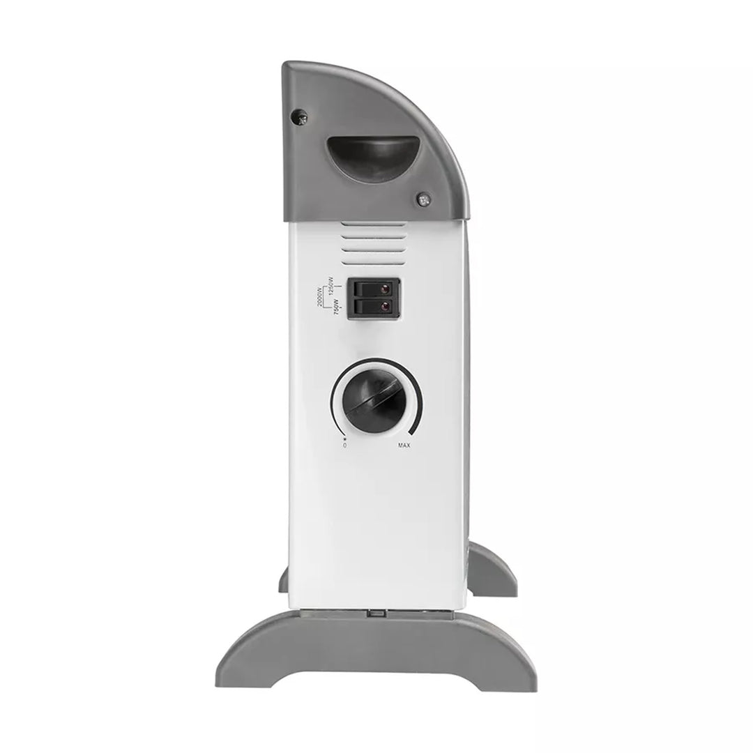 Electric convection heater, 2000 W, thermostat, white, Noveen