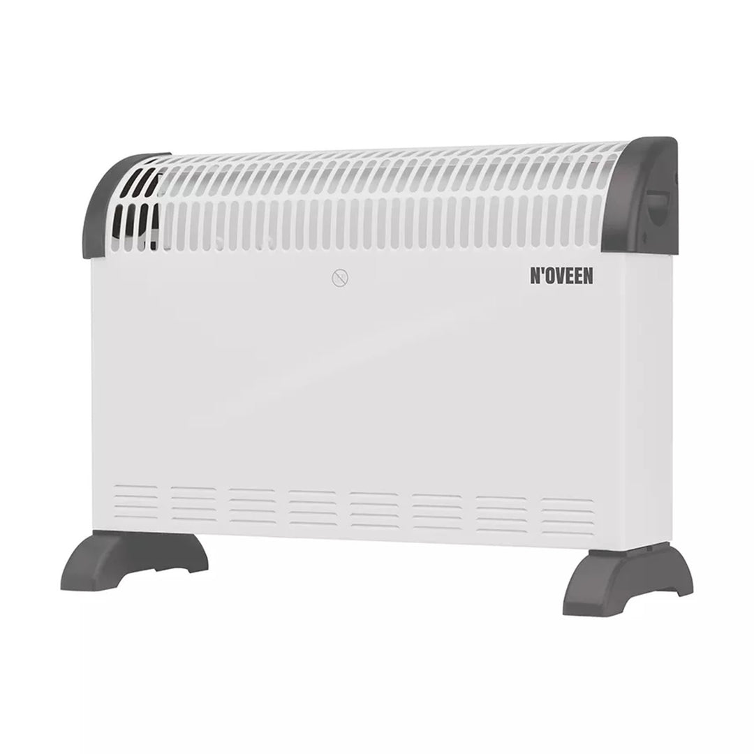 Electric convection heater, 2000 W, thermostat, white, Noveen