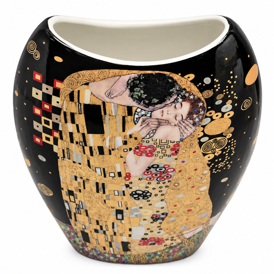 Gustav Klimt "The Kiss" Porcelain Vase, Queen Isabell