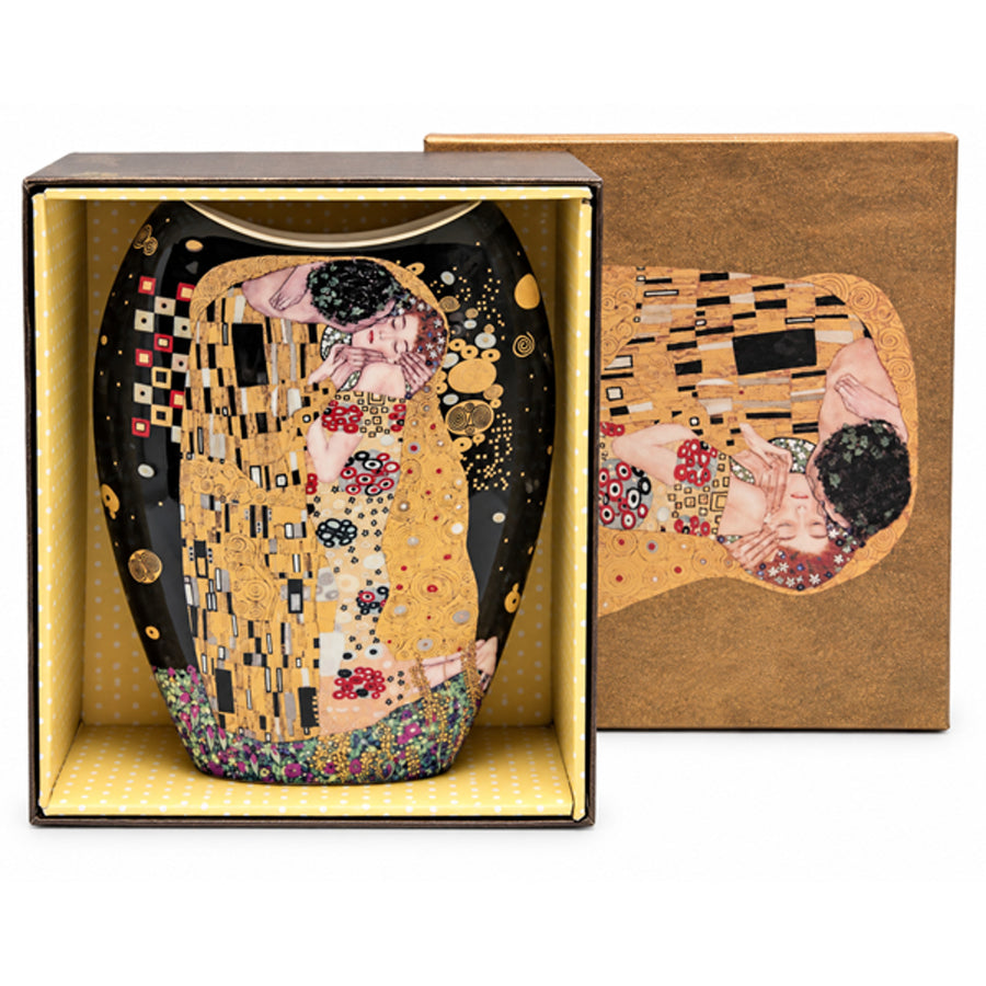Gustav Klimt "The Kiss" Porcelain Vase, Queen Isabell