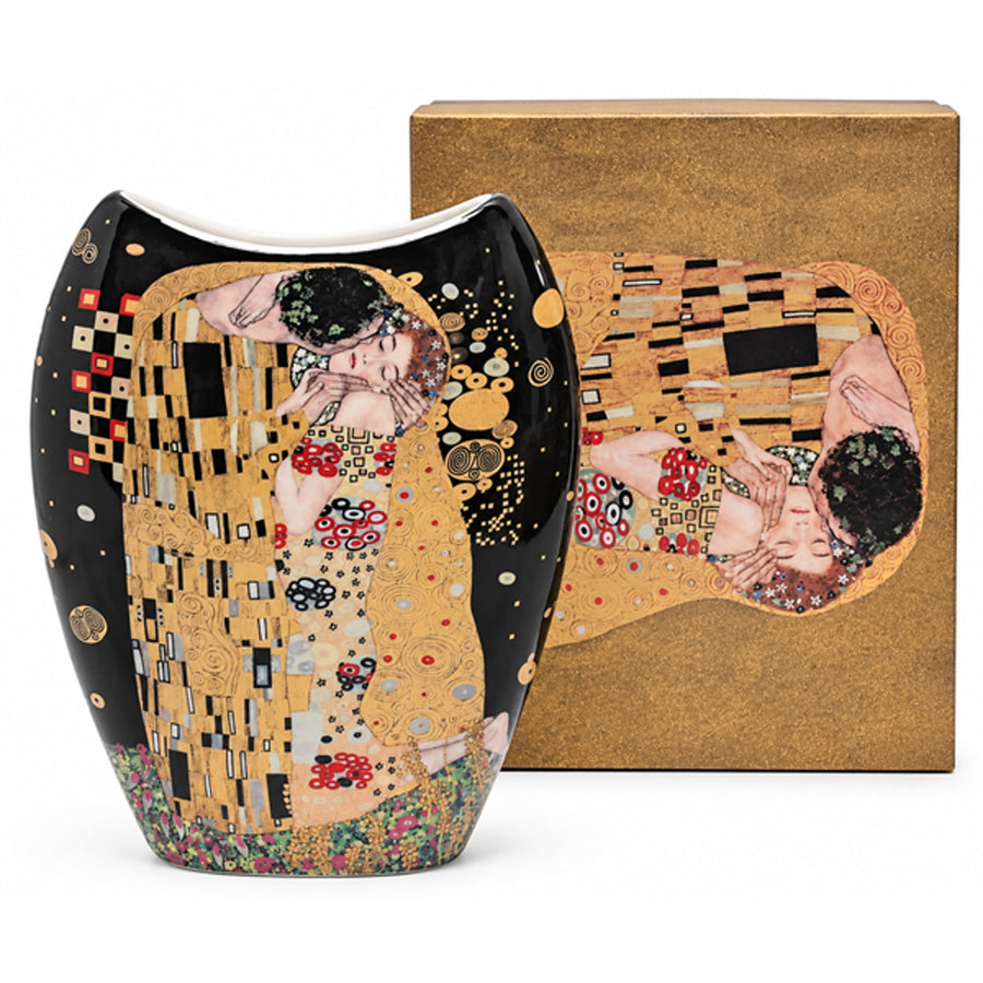 Gustav Klimt "The Kiss" Porcelain Vase, Queen Isabell