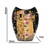 Gustav Klimt "The Kiss" Porcelain Vase, Queen Isabell